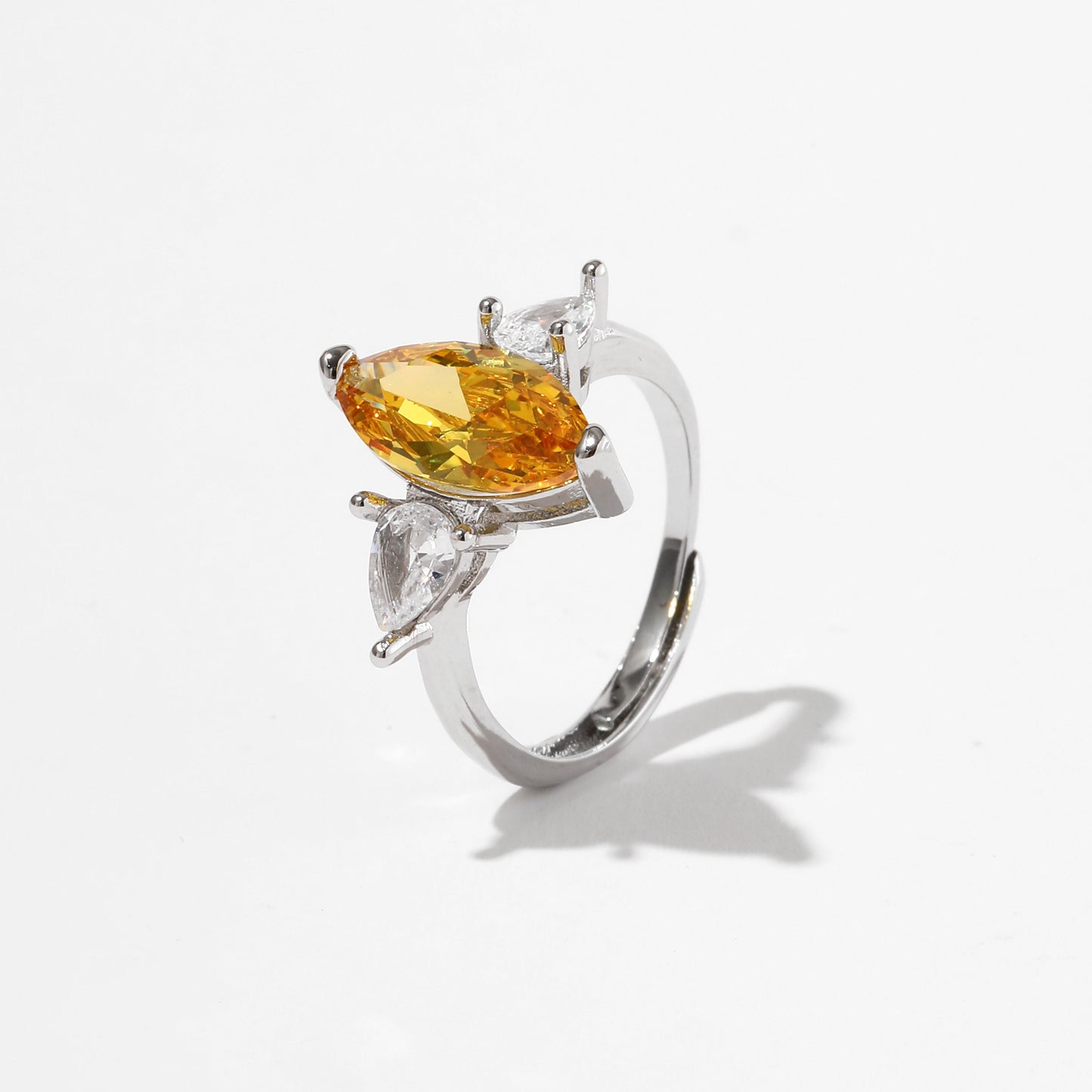 Yellow Zircon Ring