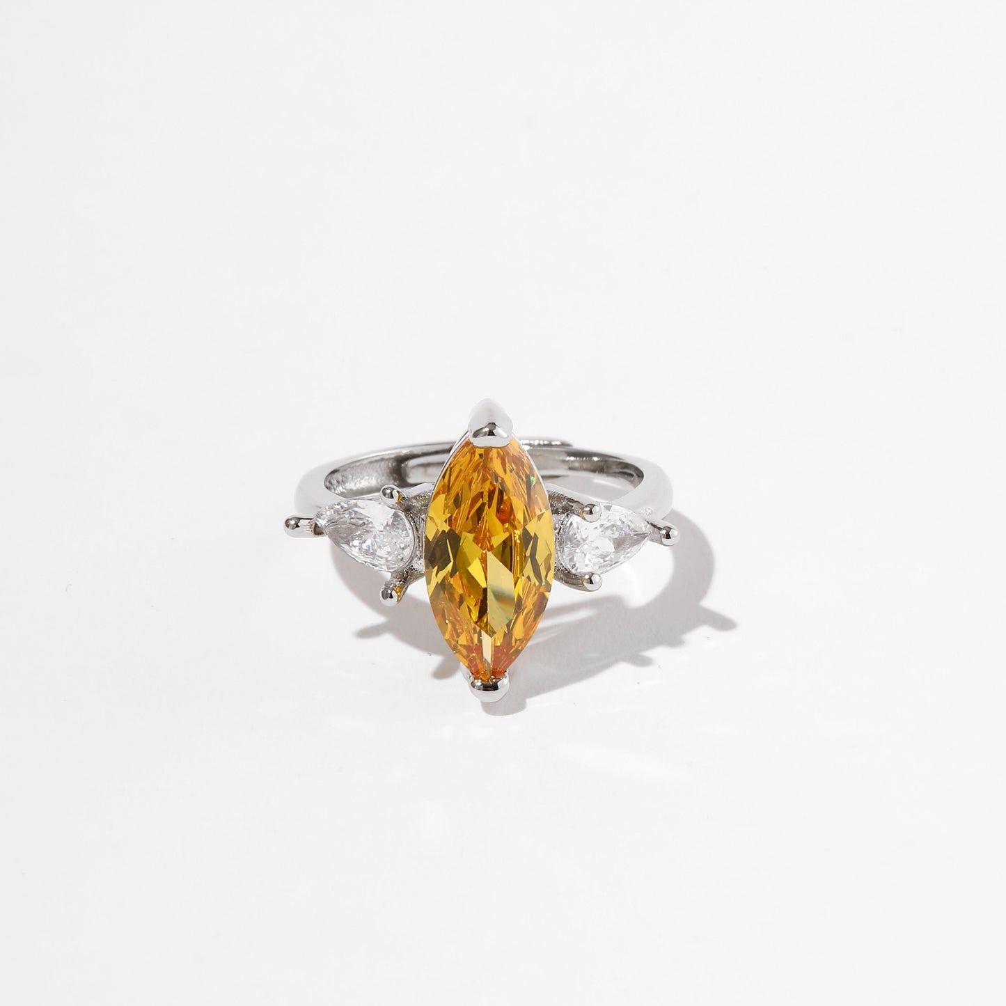 Yellow Zircon Ring