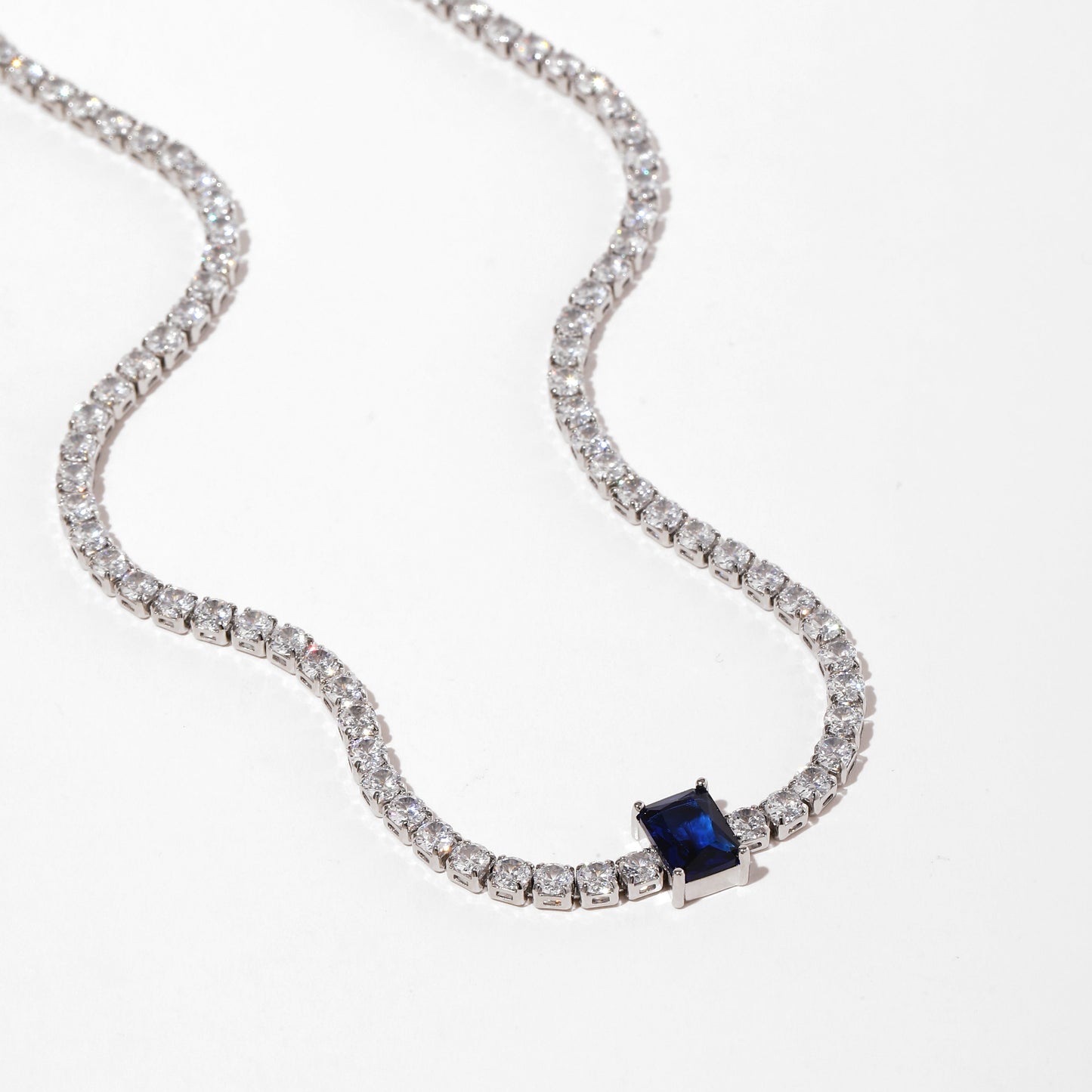 Square Zircon Necklace