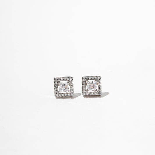 Square Zircon Earrings