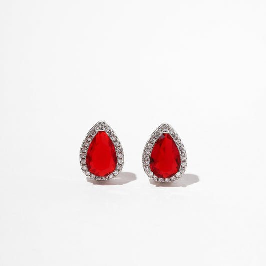 Pear Zircon Earrings