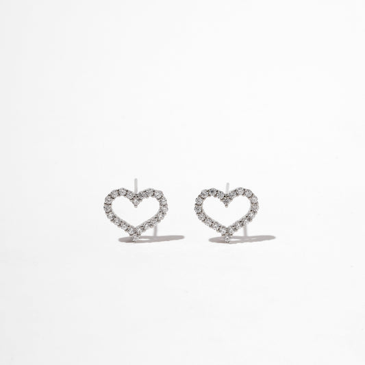 Heart Zircon Earrings