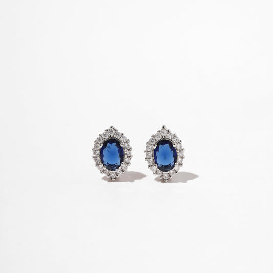 Rhomb Zircon Earrings